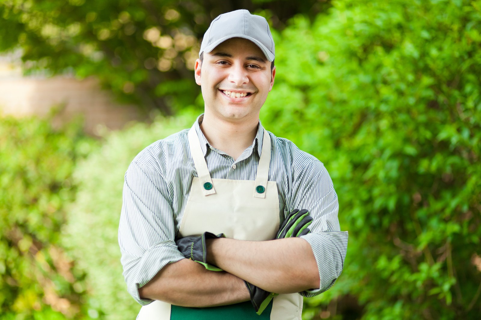 Portrait of a professional gardener