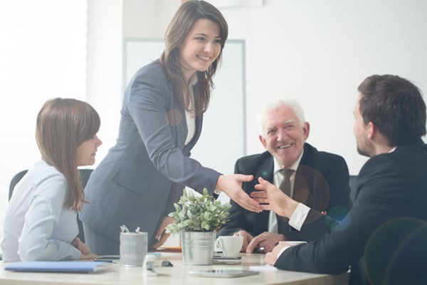 businesspeople Shaking Hands