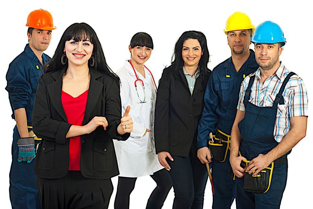 Depicts the most in-demand careers include Registered nurse, truck drive, welder, practical nurse, and industrial electrician.