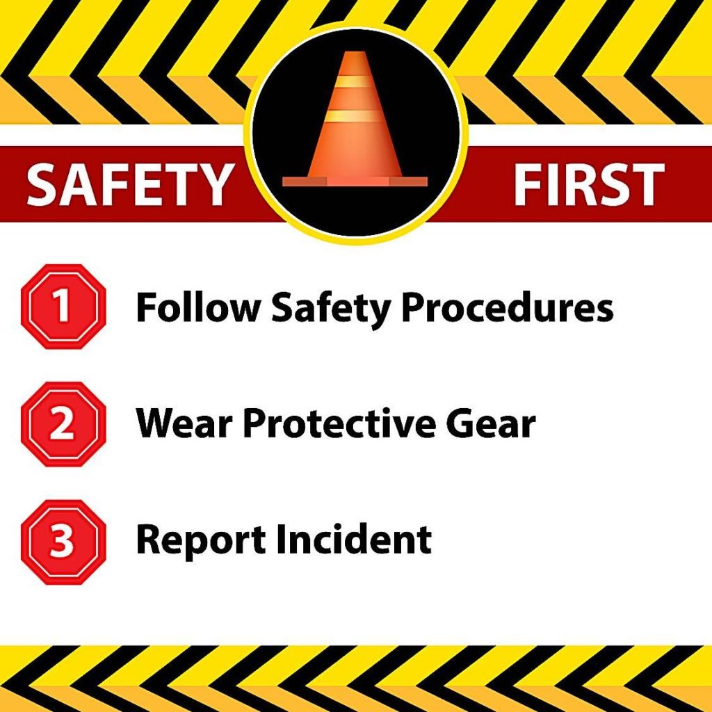 The costs of safety: Millions of dollars in fines each year for companies and directors; over 256 convictions in Ontario 5 Workplace safety sign Pivotal HR Solutions Blog