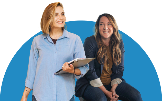 Professional women smiling