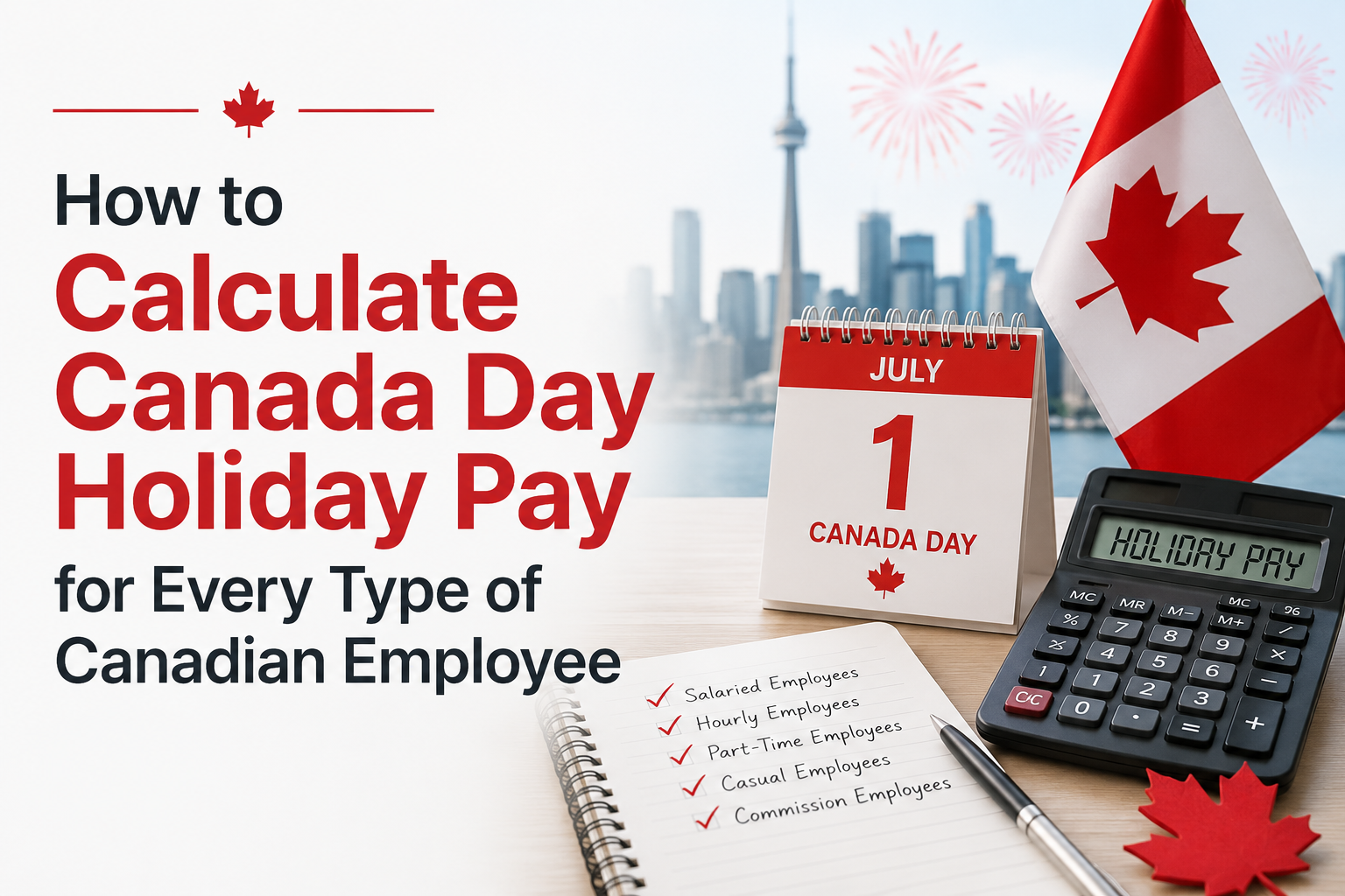 How to Calculate Canada Day Holiday Pay